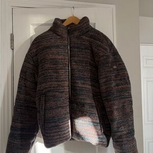 ALO Yoga Women's Brown and Blue Puffer Jacket